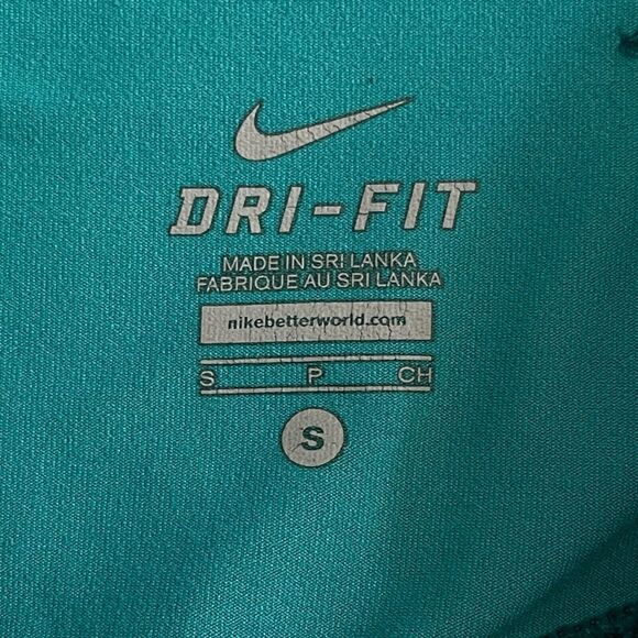 Nike Dri-Fit Leggings Womens Small Green Running  Training Athletic Workout Yoga - Picture 6 of 9